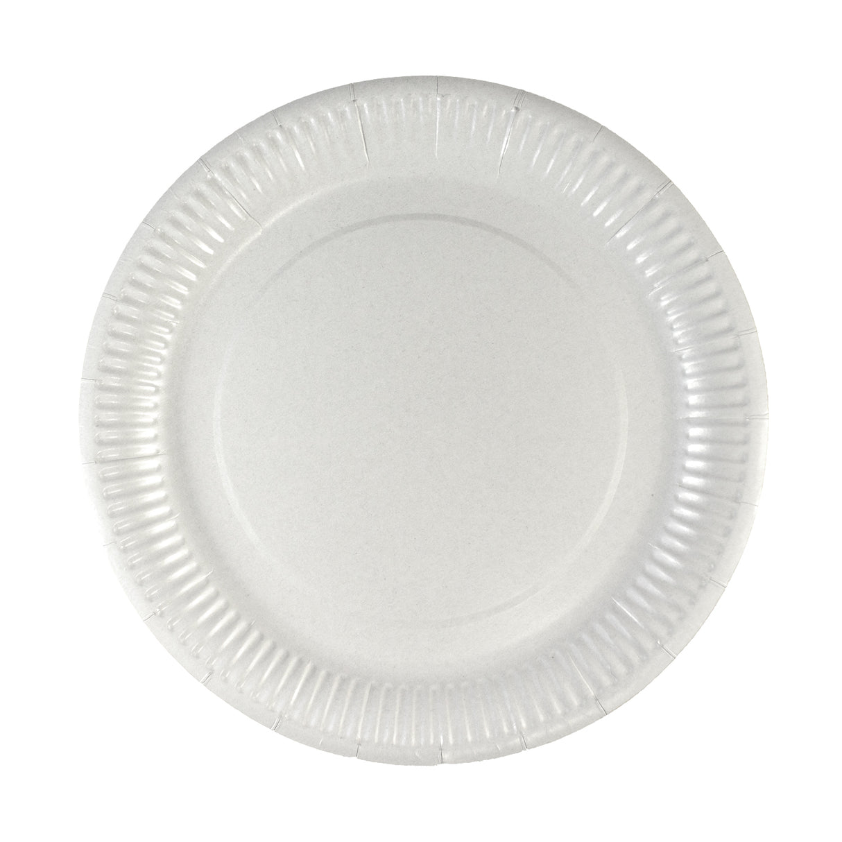 Farfurie din carton, alba, 18 cm, (50buc/set)