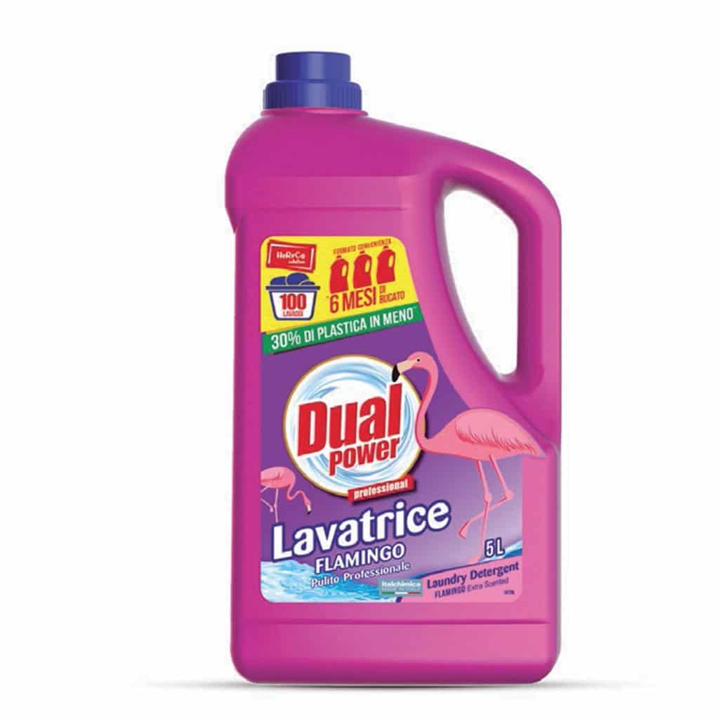 Detergent pentru rufe, Dual Power, flamingo, 5 L
