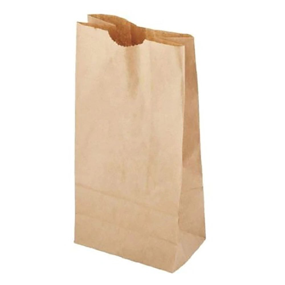 Punga de hartie, kraft natural, vargat 12x8x28 cm, (100buc/set)