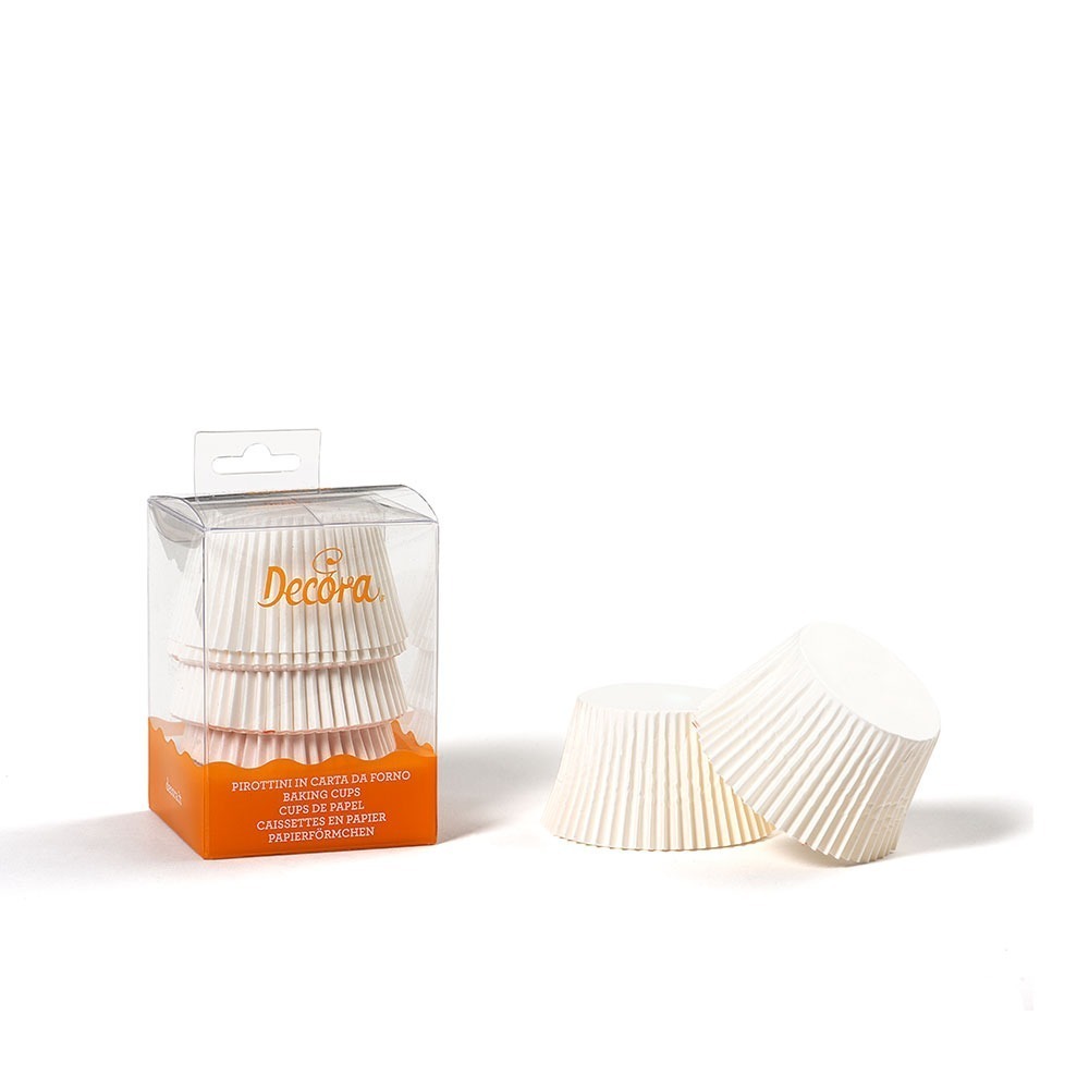 Chese de hârtie pentru copt, albe,⌀5 cm, (75 buc/set)