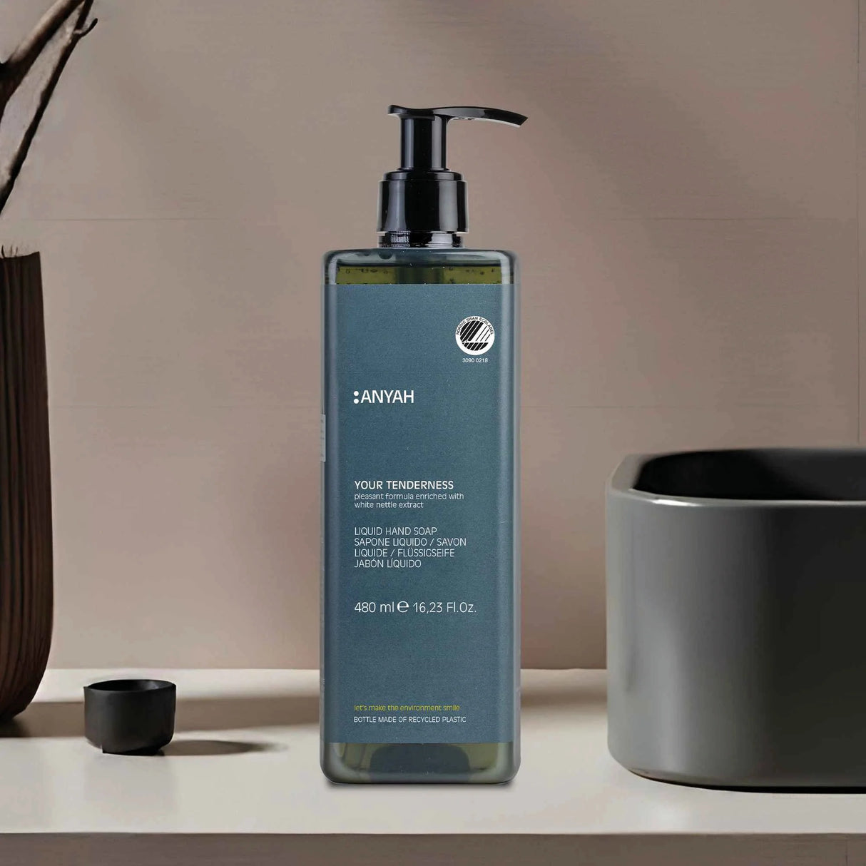 Săpun lichid cu urzică, reîncărcabil, Anyah, 480ml