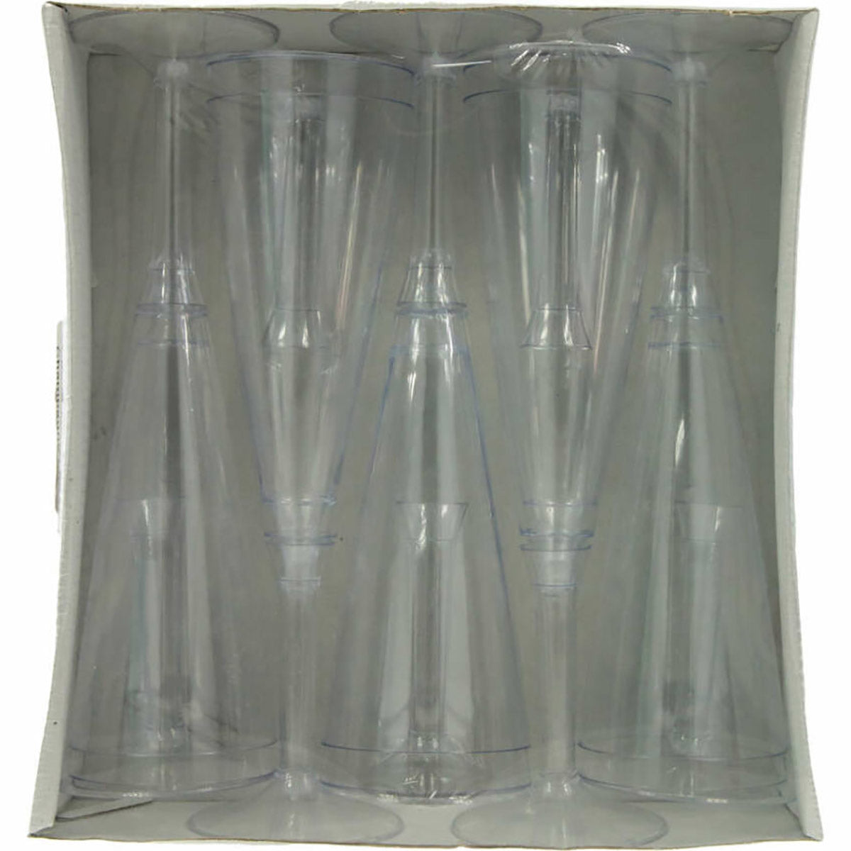 Pahare din plastic pentru sampanie, 120ml, (10buc/set)