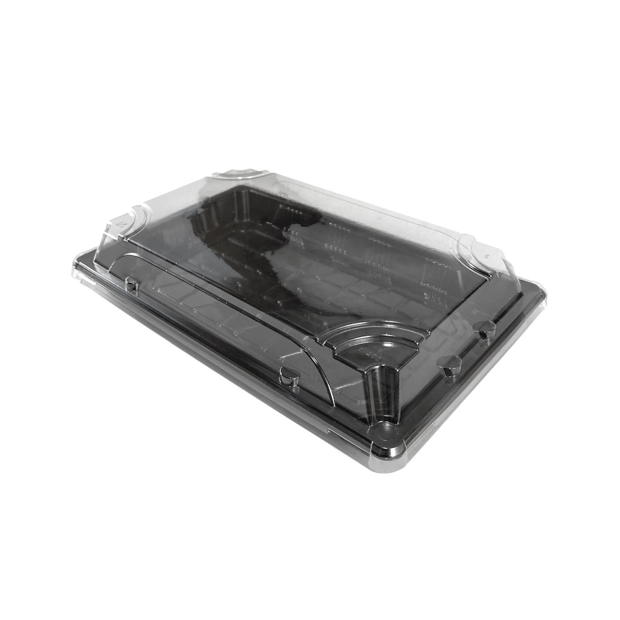 Caserola pentru sushi cu capac transparent, 21x13 cm, (100 buc/set)