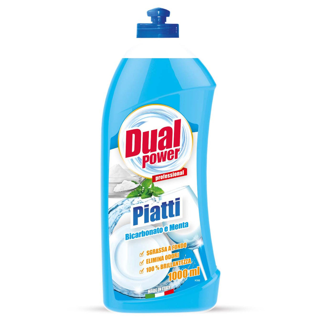 Detergent pentru vase concentrat de menta, Dual Power, 1 L