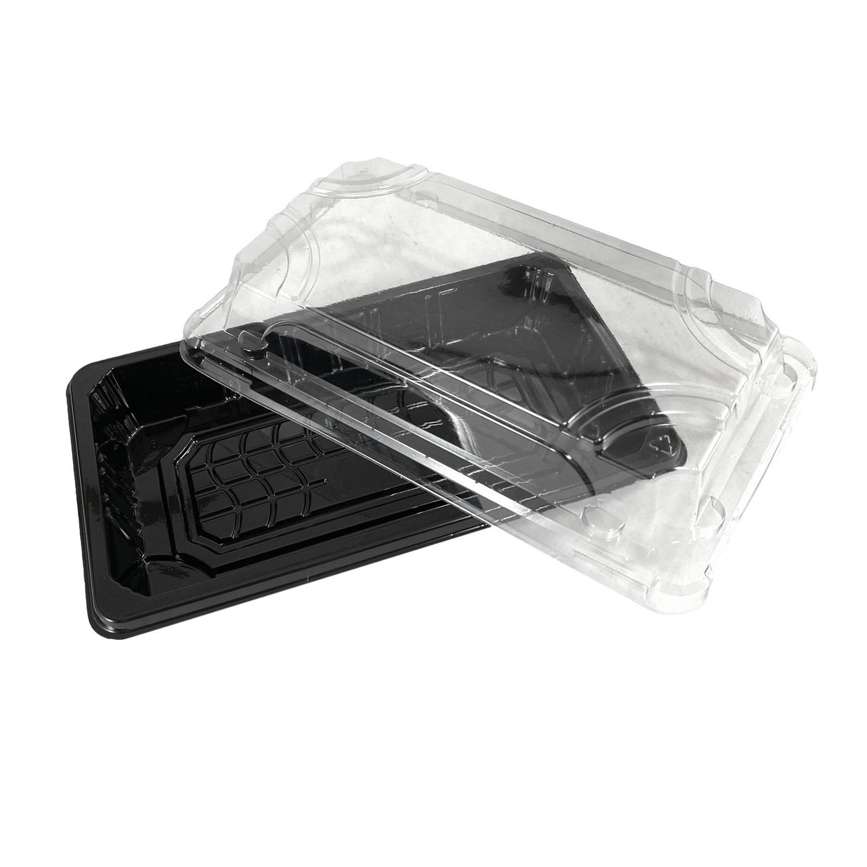 Caserola pentru sushi cu capac transparent, 16x9 cm, (100 buc/set)