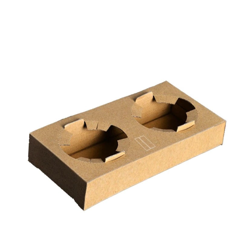 Suport pentru 2 pahare, din carton, maro