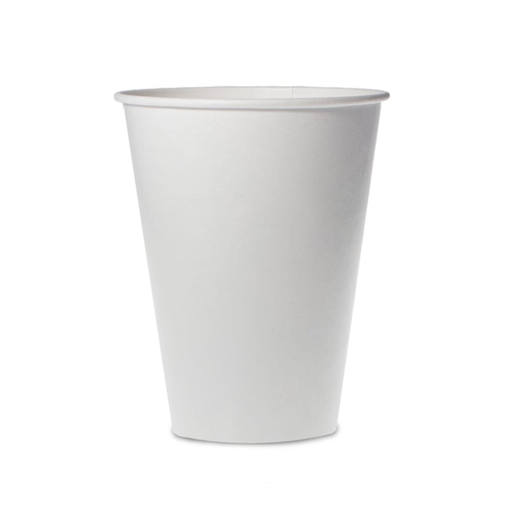 Pahare din Carton 12 Oz Model Alb 350 ml, (50buc/set)