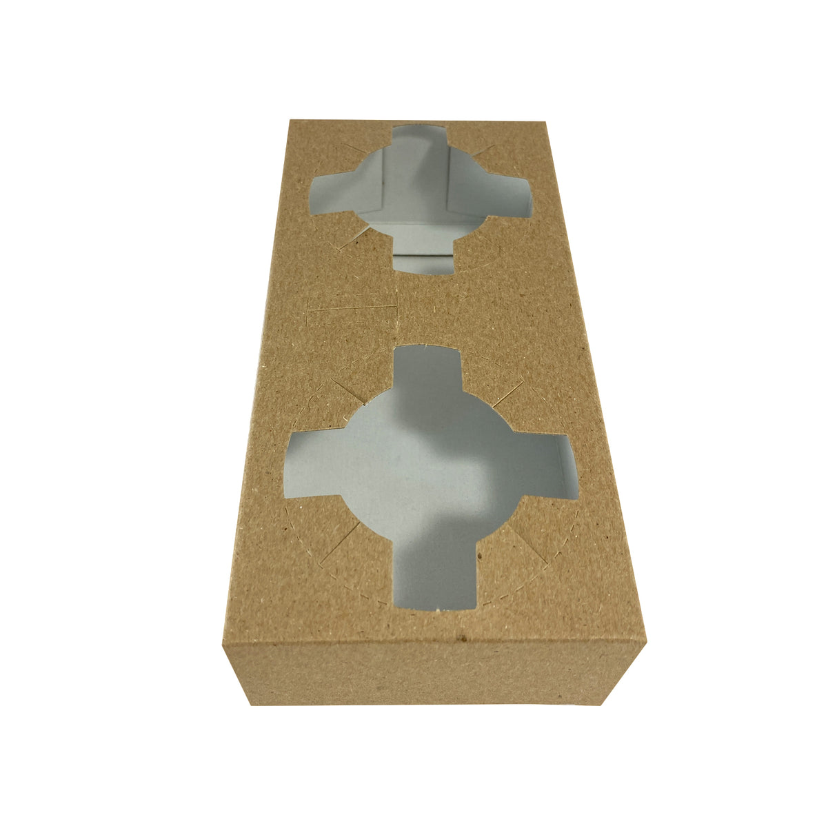 Suport pentru 2 pahare, din carton, maro