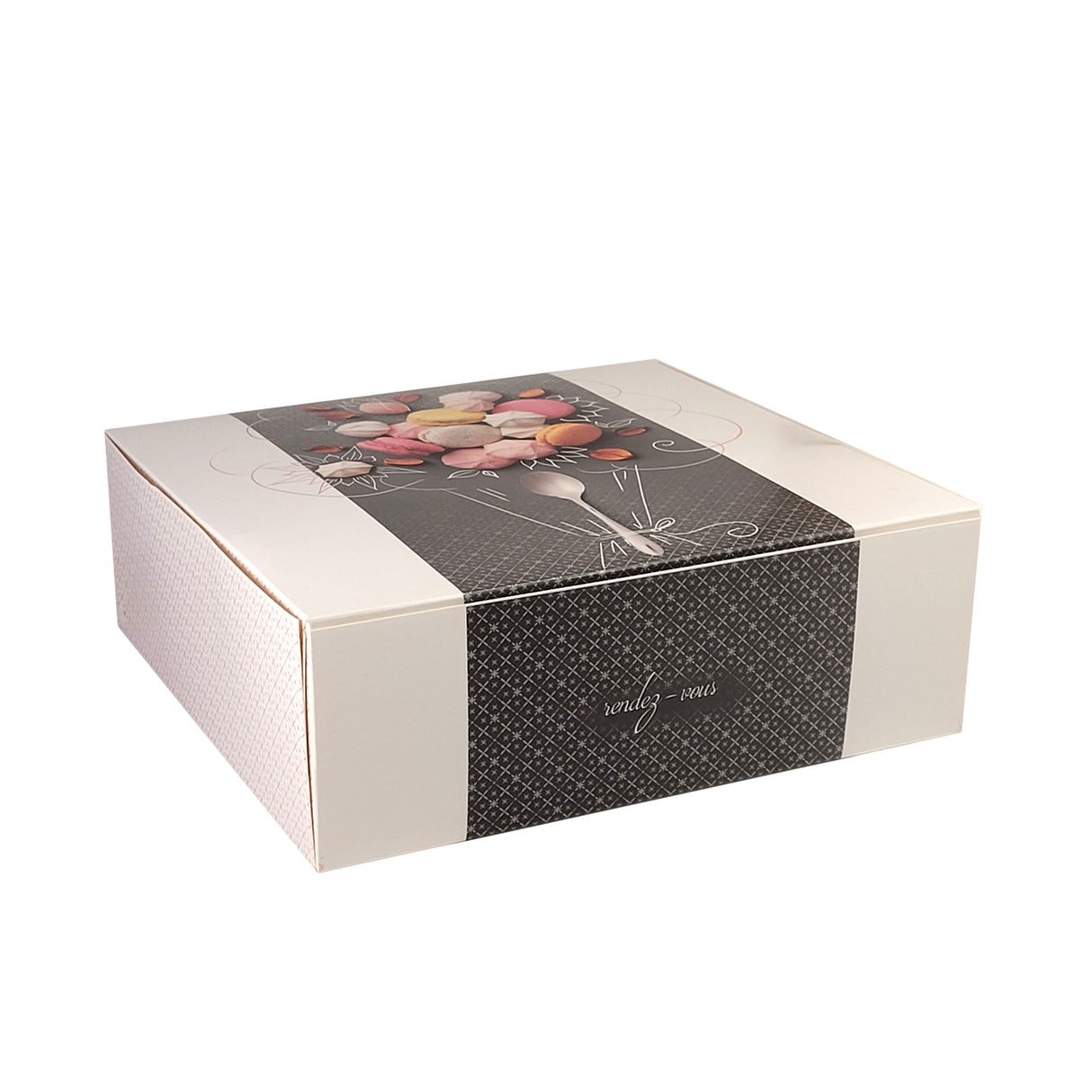 Cutie pentru prăjituri Rendez Vous, cu capac atașat, 29x29x10 cm