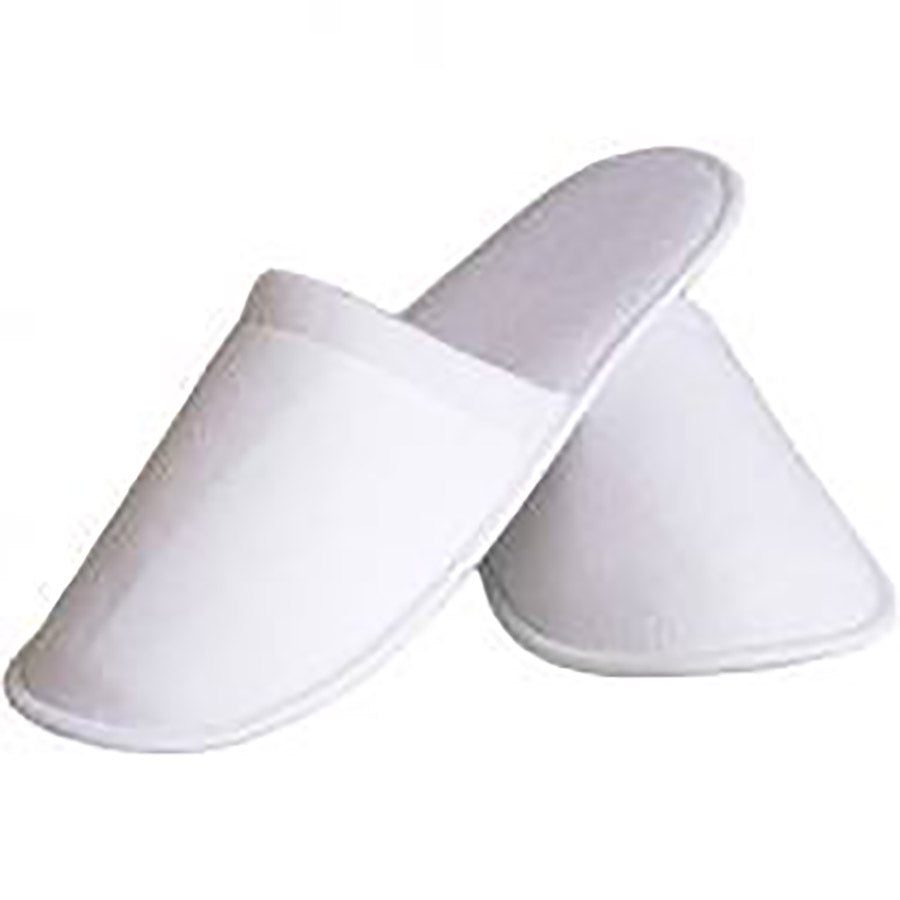 Papuci hotelieri, din frotir, inchisi in fata