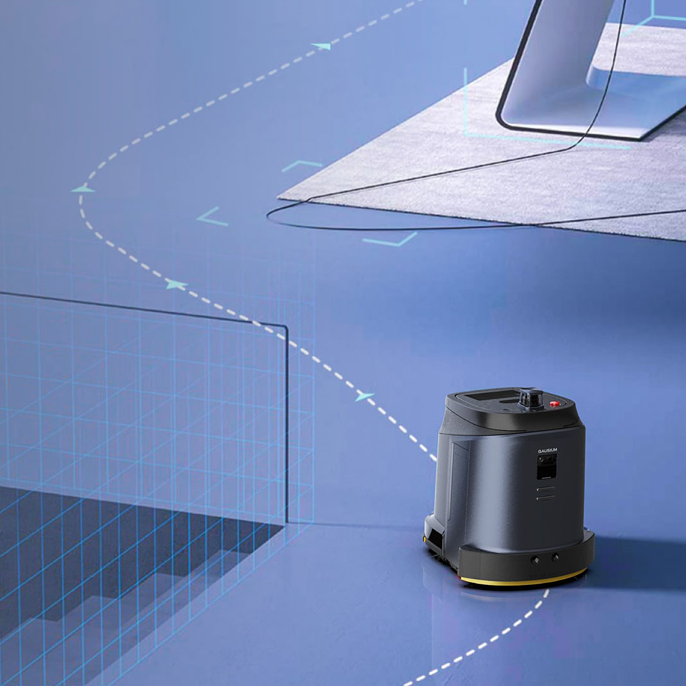 Robot 4-în-1 autonom profesional, Phantas, funcții A.I, uz comercial