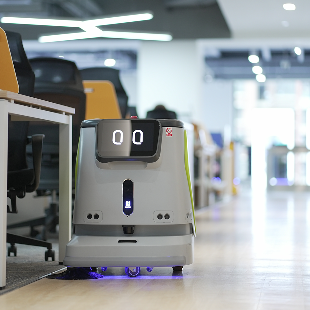 Robot 4-în-1 autonom profesional, Pudu CC1, funcții A.I, uz comercial