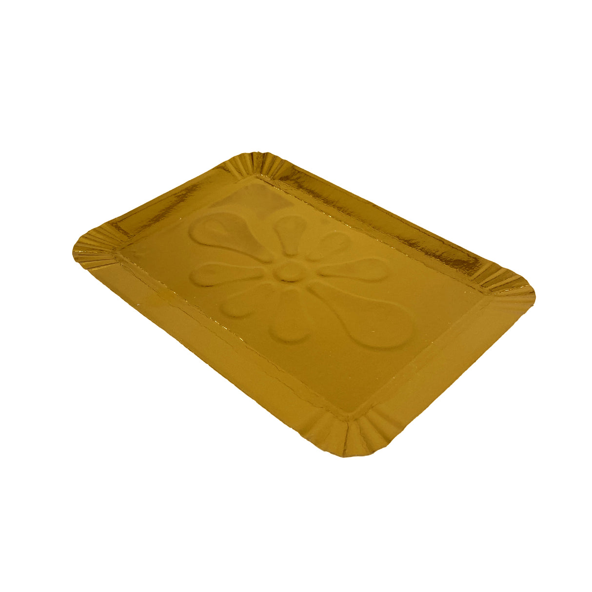 Tăviță pentru prăjituri, din carton, auriu, 24x23 cm, (100buc/set)