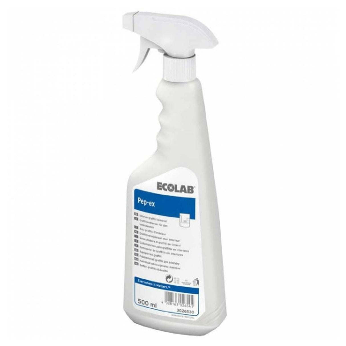 Ecolab Pep Ex, soluție pentru îndepărtarea petelor de graffiti, pix, marker, tuș, ștampile, lacuri, 500ml
