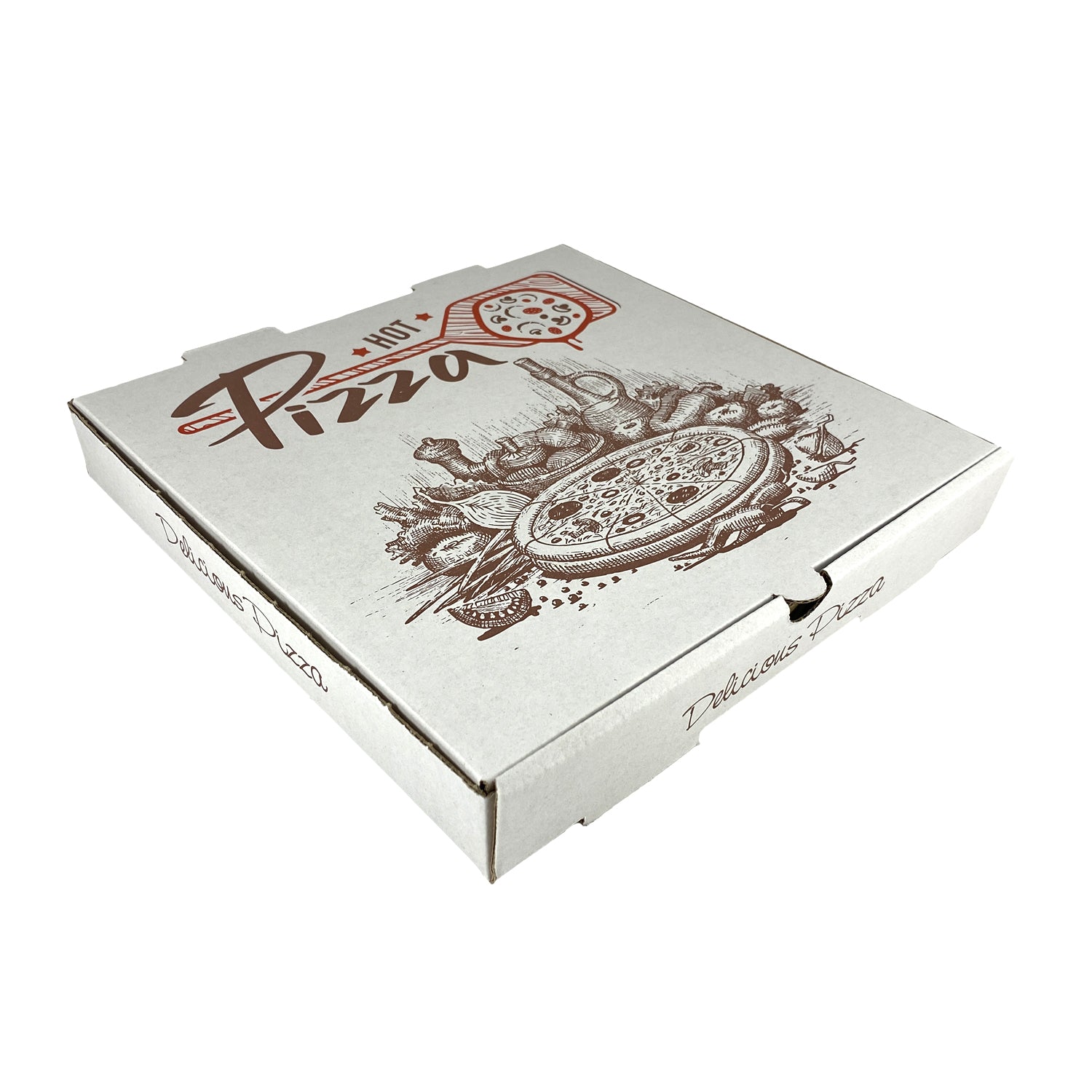 Cutie pentru pizza, alba 25x25 cm, (100 buc/set)