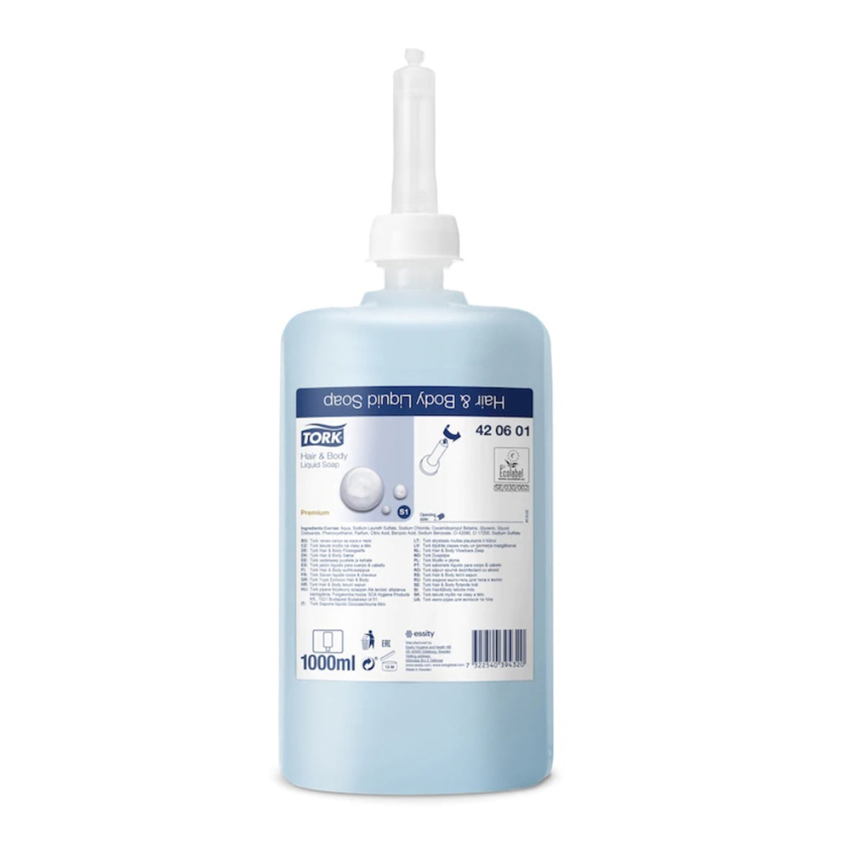 2in1 Sampon si Gel de Dus Tork, 1000ml, 420601