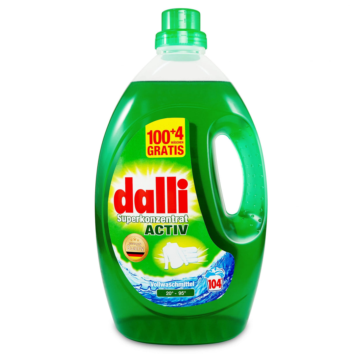 Detergent lichid pentru rufe albe super concentrat ACTIV DALLI 3.65l 104 spalari cu formula anti pete