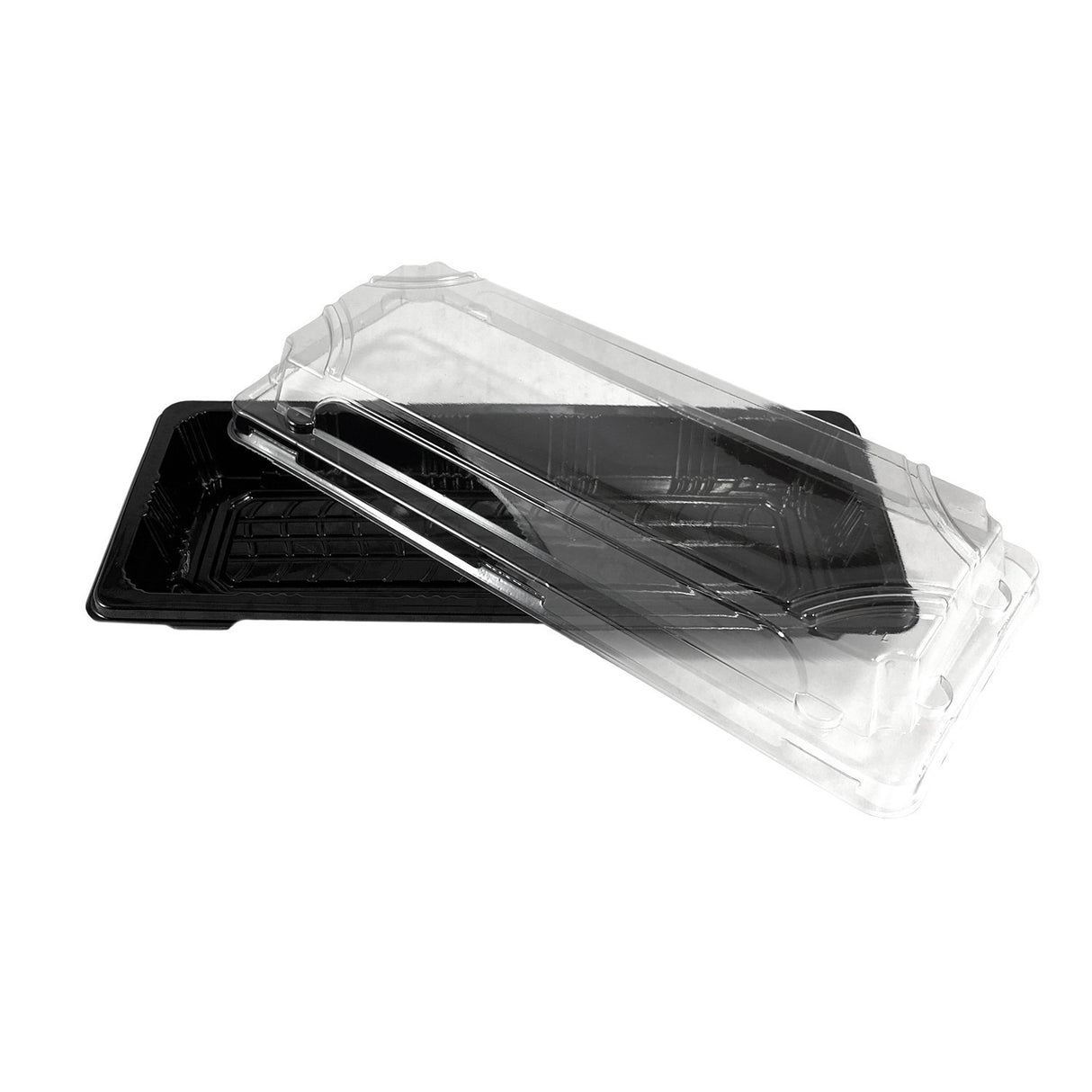 Caserola pentru sushi cu capac transparent, 22x9 cm, (100 buc/set)