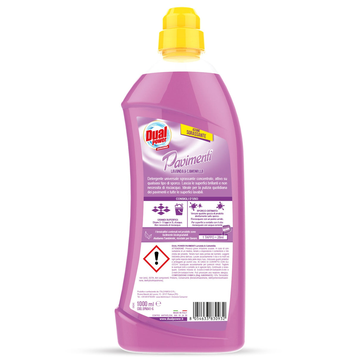 Detergent pentru pardoseli, lavanda, Dual Power, 1 L