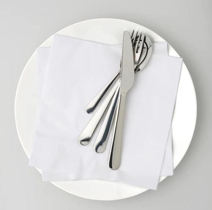 Servetele Mank Tissue, crem, 33x33 cm, pliat in 8, ecologice, biodegradabile, (100buc/set)