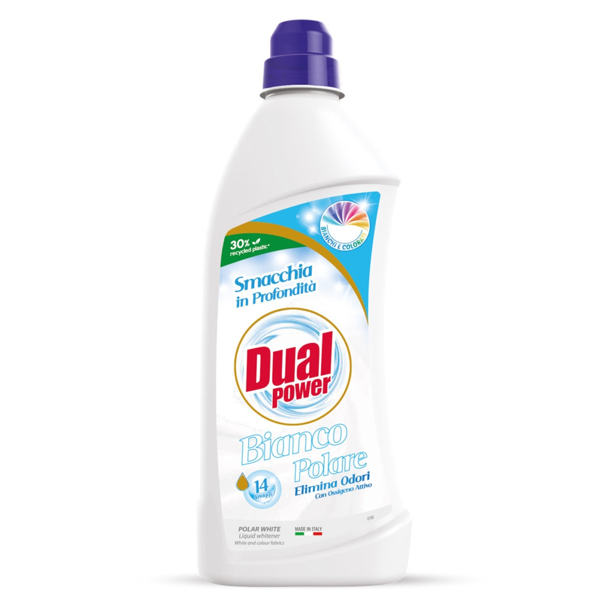 Inalbitor cu oxigen activ, pentru rufe, BIANCO POLARE Dual Power, 1 L
