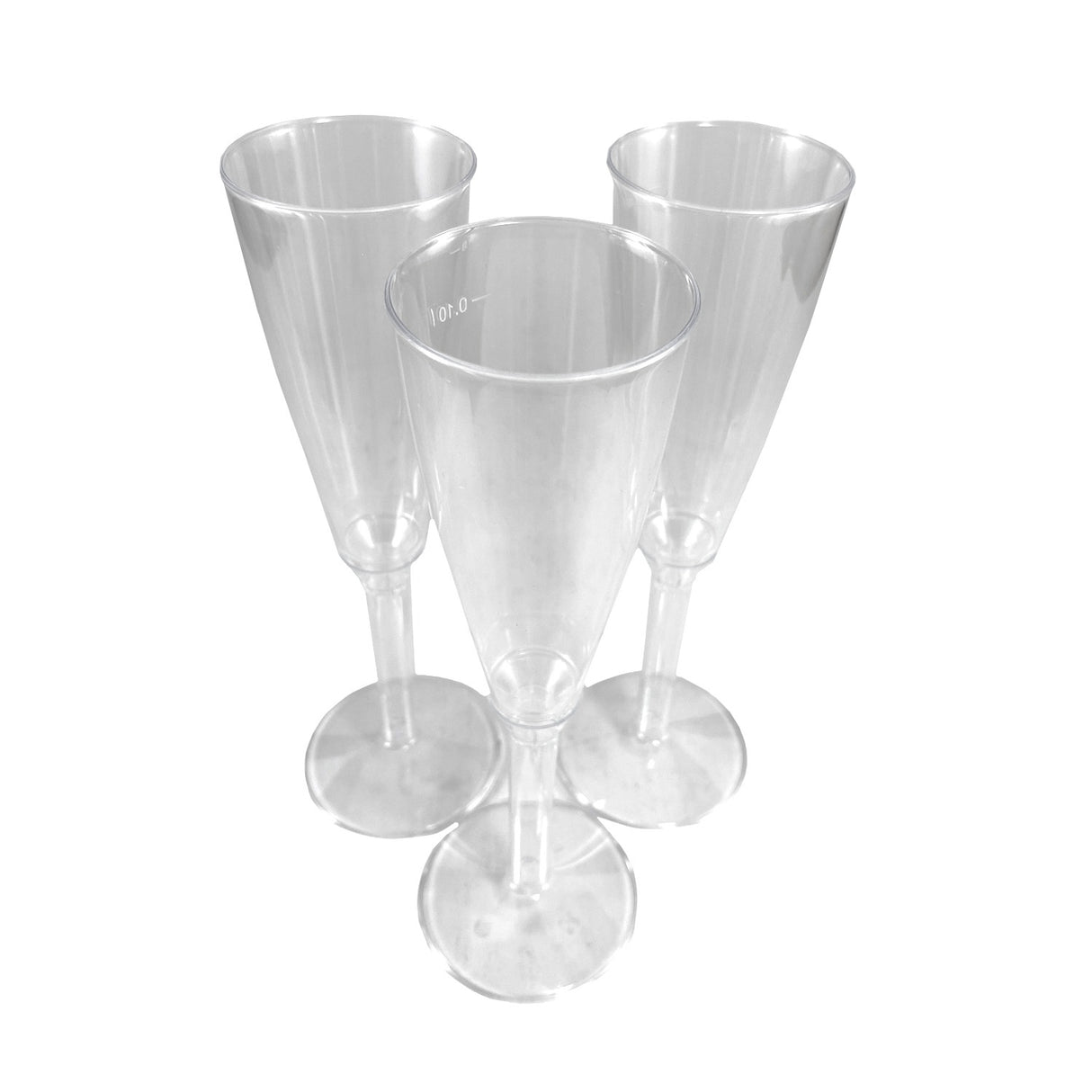 Pahare din plastic pentru sampanie, 100 ml, (10buc/set)