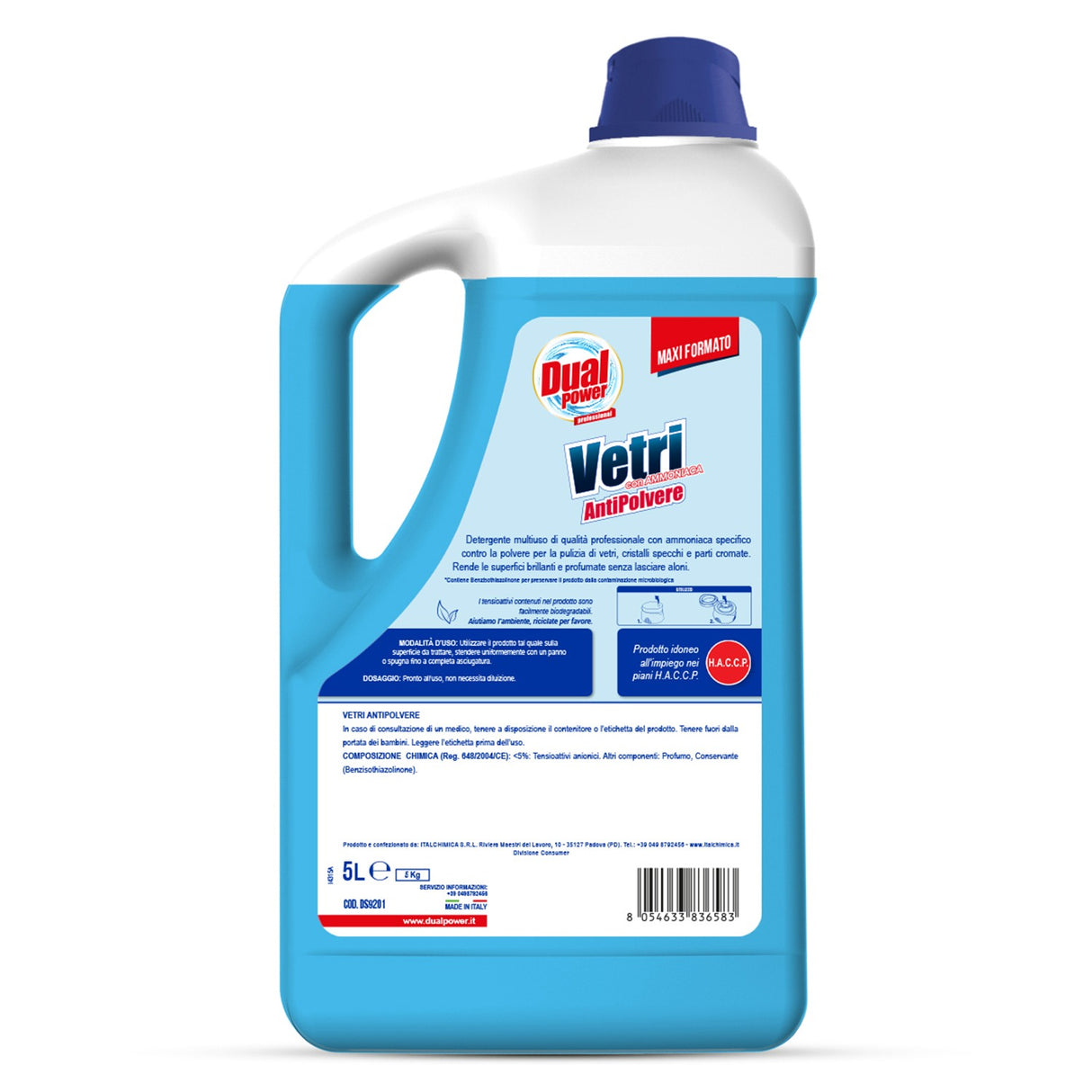 Solutie pentru geamuri, Dual Power Vetri, 5 L