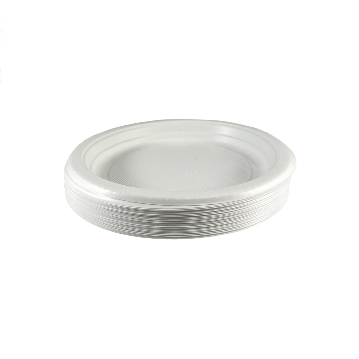 Farfurie din plastic (PP) de unica folosinta, alb, 21 cm, (50buc/set)