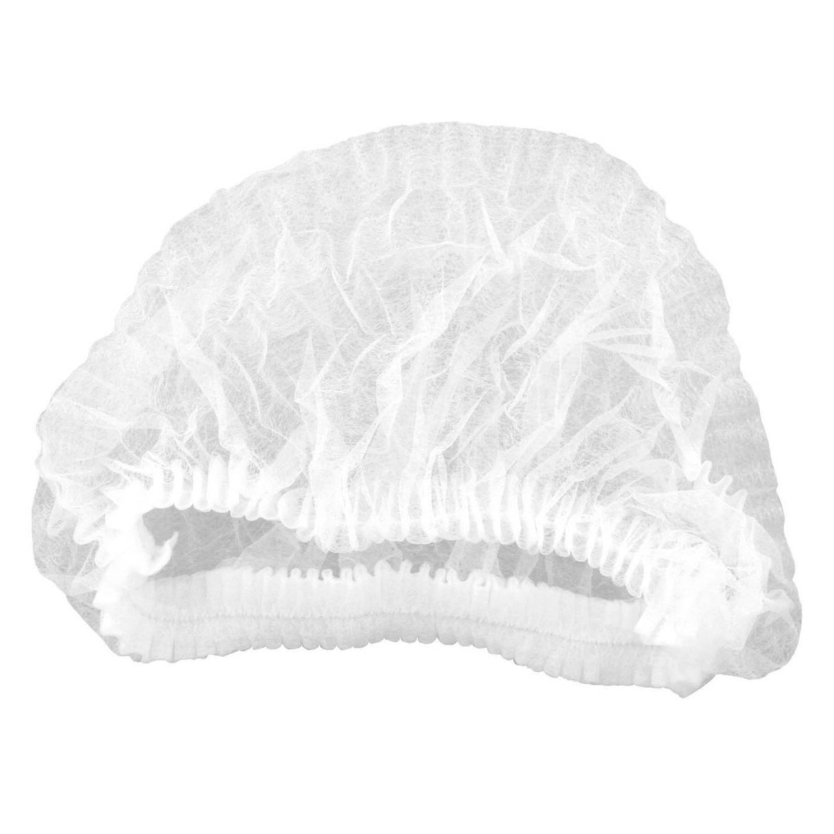 Bonete clip cu elastic, din fibra de polietilena alba, (100buc/set)
