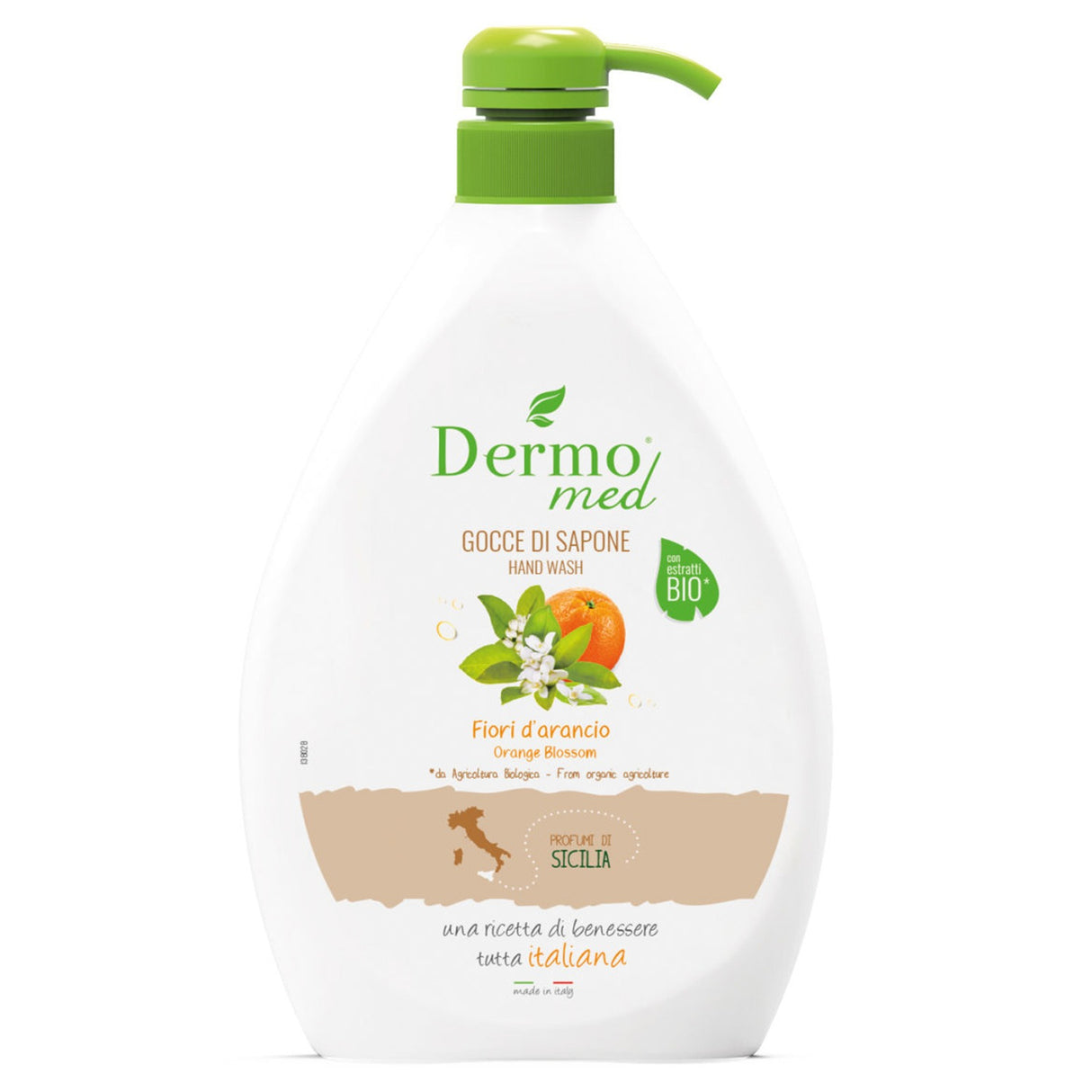 Crema de sapun cu flori de portocale, Dermomed, 600 ml