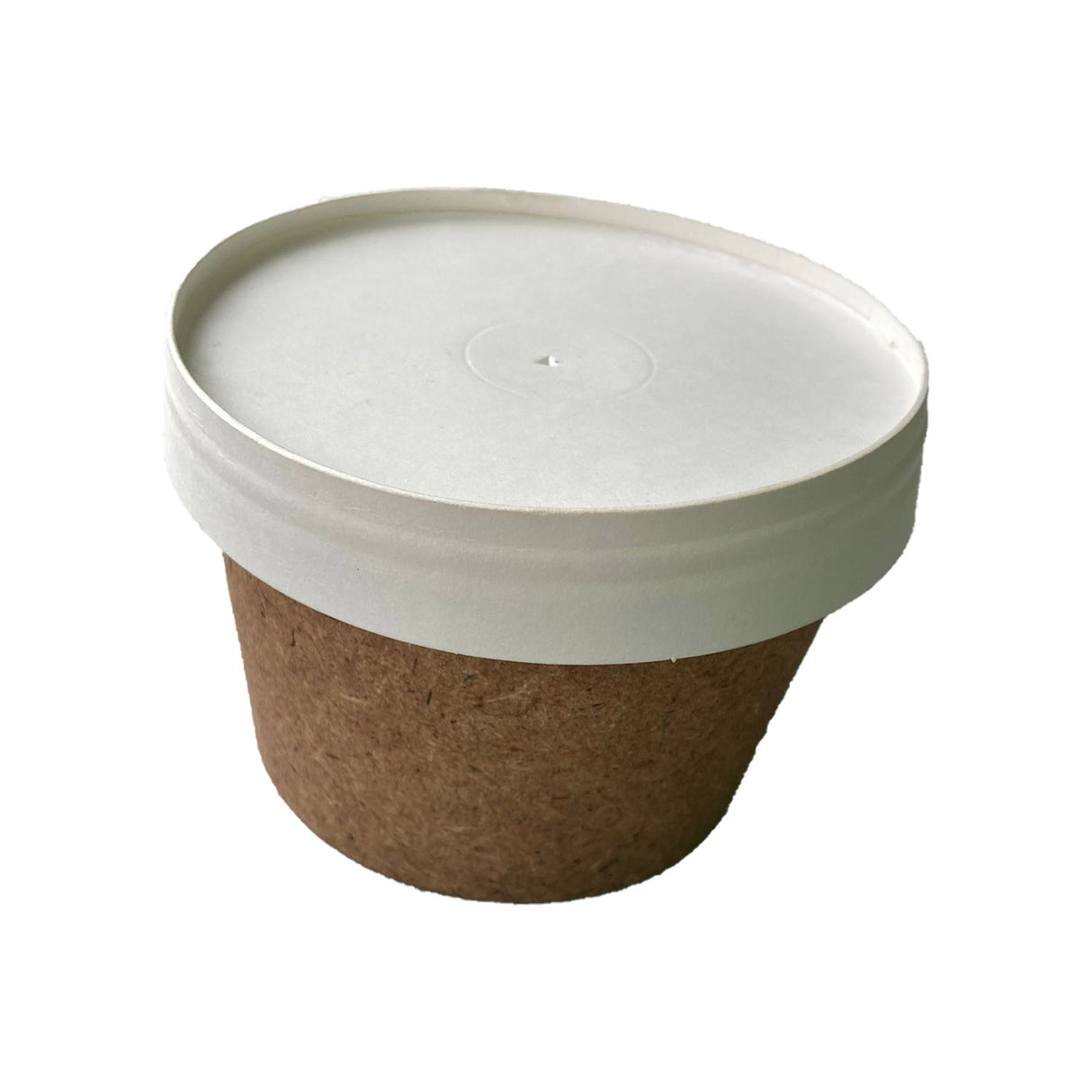 Bol pentru supa, din carton, cu capac alb, 500cc, (80 buc/set)