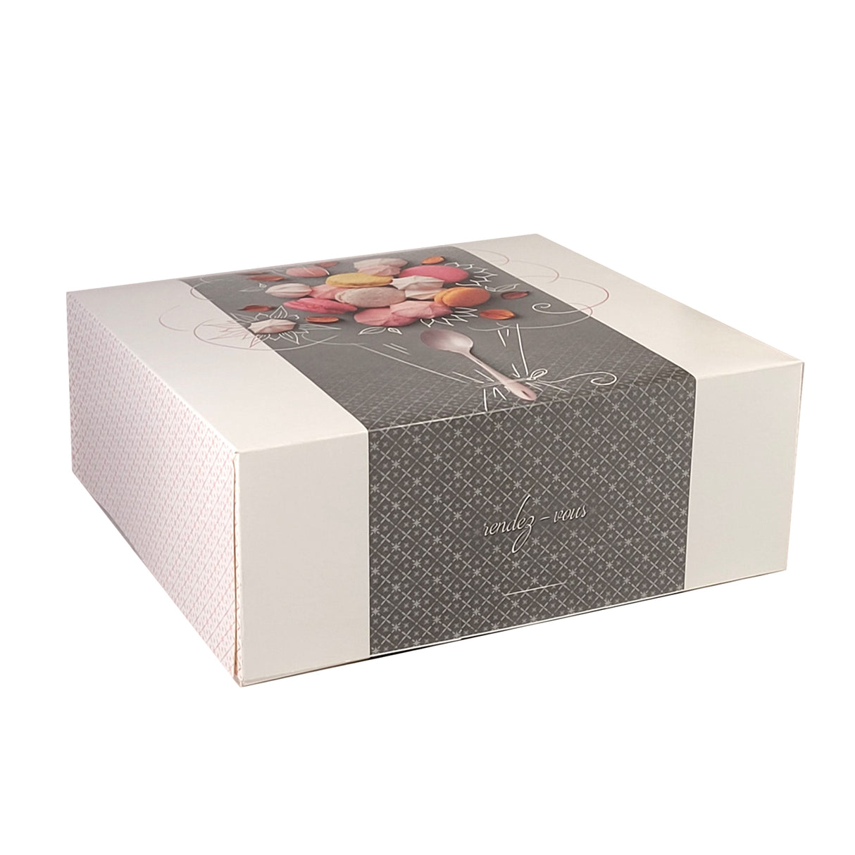 Cutie pentru prăjituri Rendez Vous, cu capac atașat, 23x23x10 cm