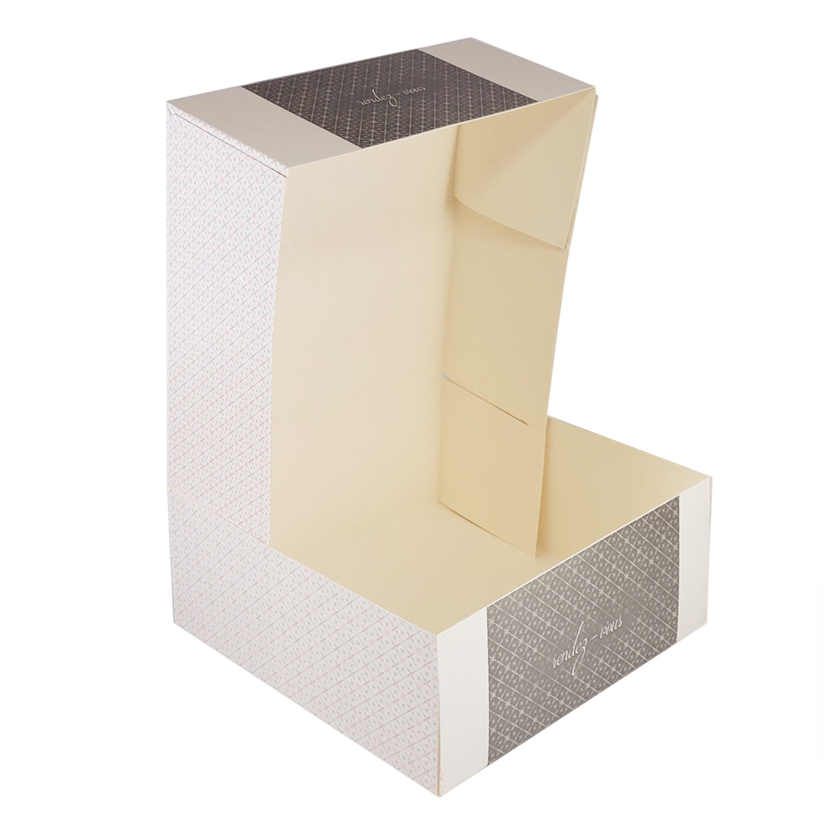 Cutie pentru prăjituri Rendez Vous, cu capac atașat, 23x23x10 cm