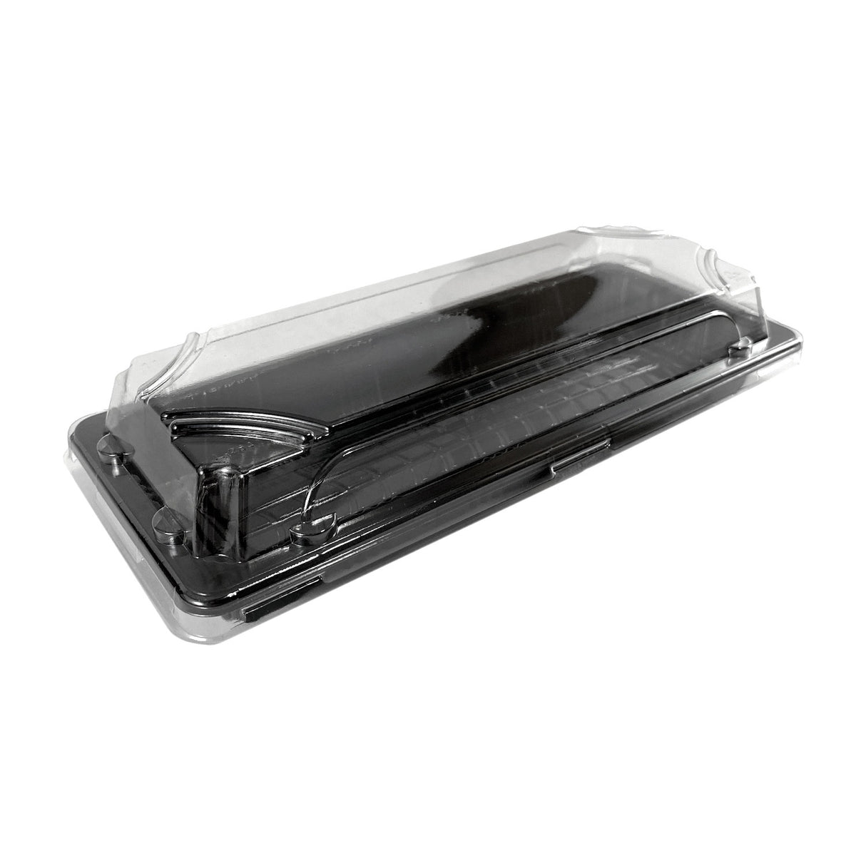 Caserola pentru sushi cu capac transparent, 22x9 cm, (100 buc/set)