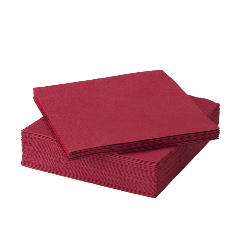 Servetele Mank Tissue,roz violet , 33x33 cm, pliat in 8, ecologice, biodegradabile, (100buc/set)