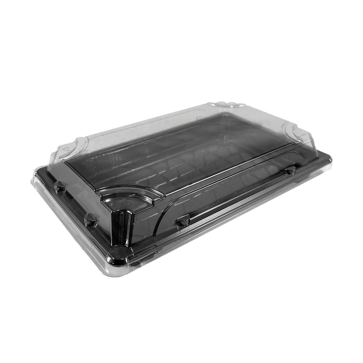 Caserola pentru sushi cu capac transparent, 21x13 cm, (100 buc/set)