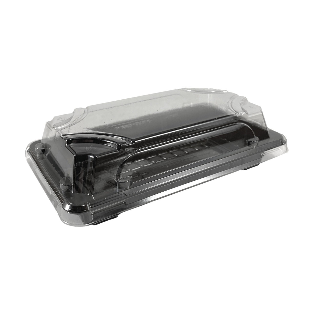 Caserola pentru sushi cu capac transparent, 16x9 cm, (100 buc/set)