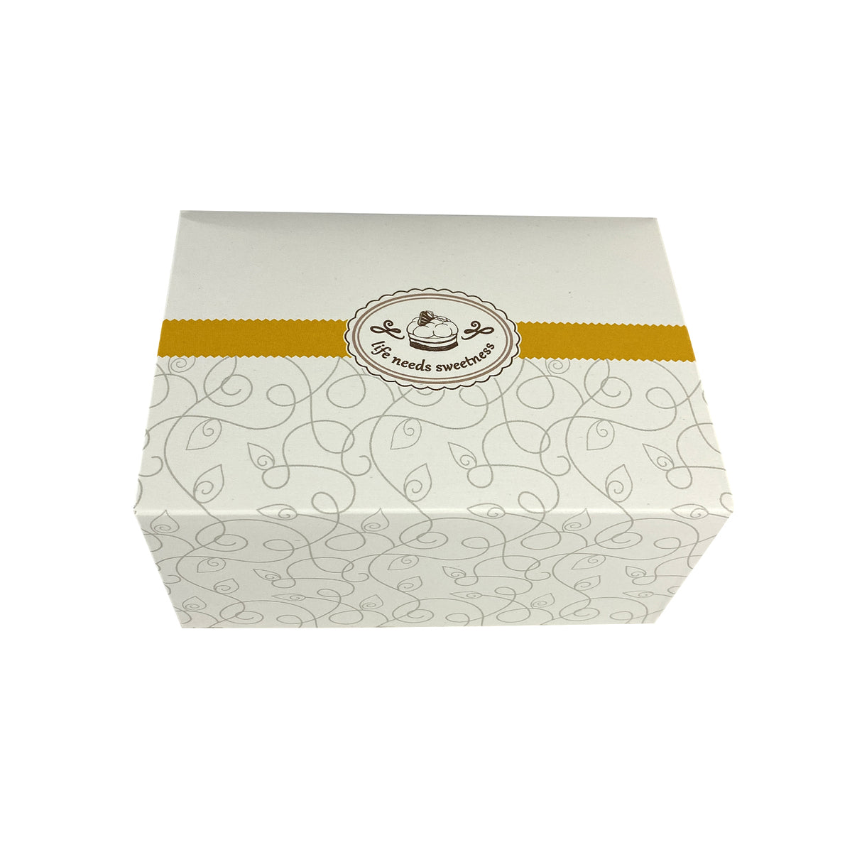 Cutie pentru prăjituri, Diamond, alb, 14x10x7,5 cm