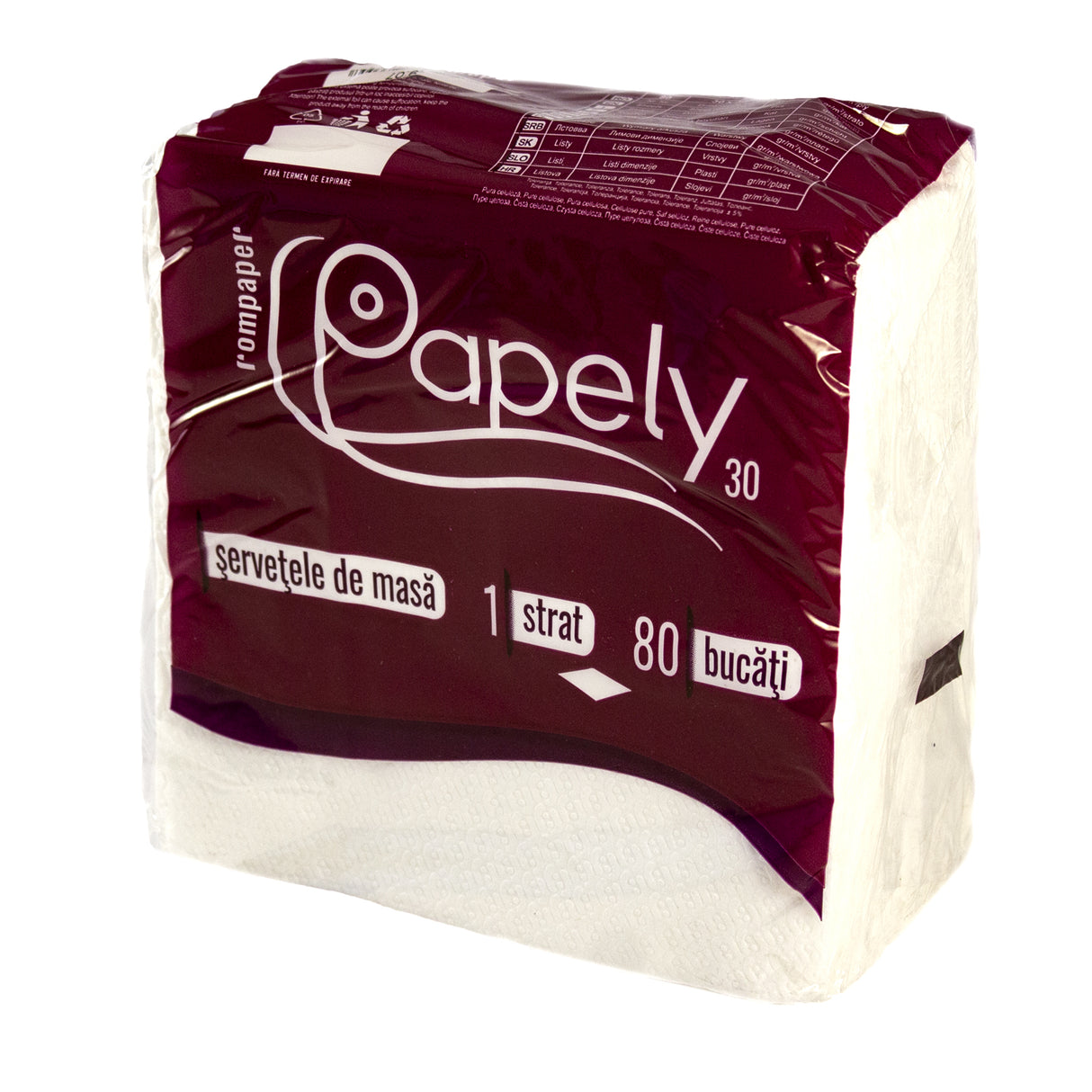 Servetele Papely, 30x30 cm, (80buc/set)