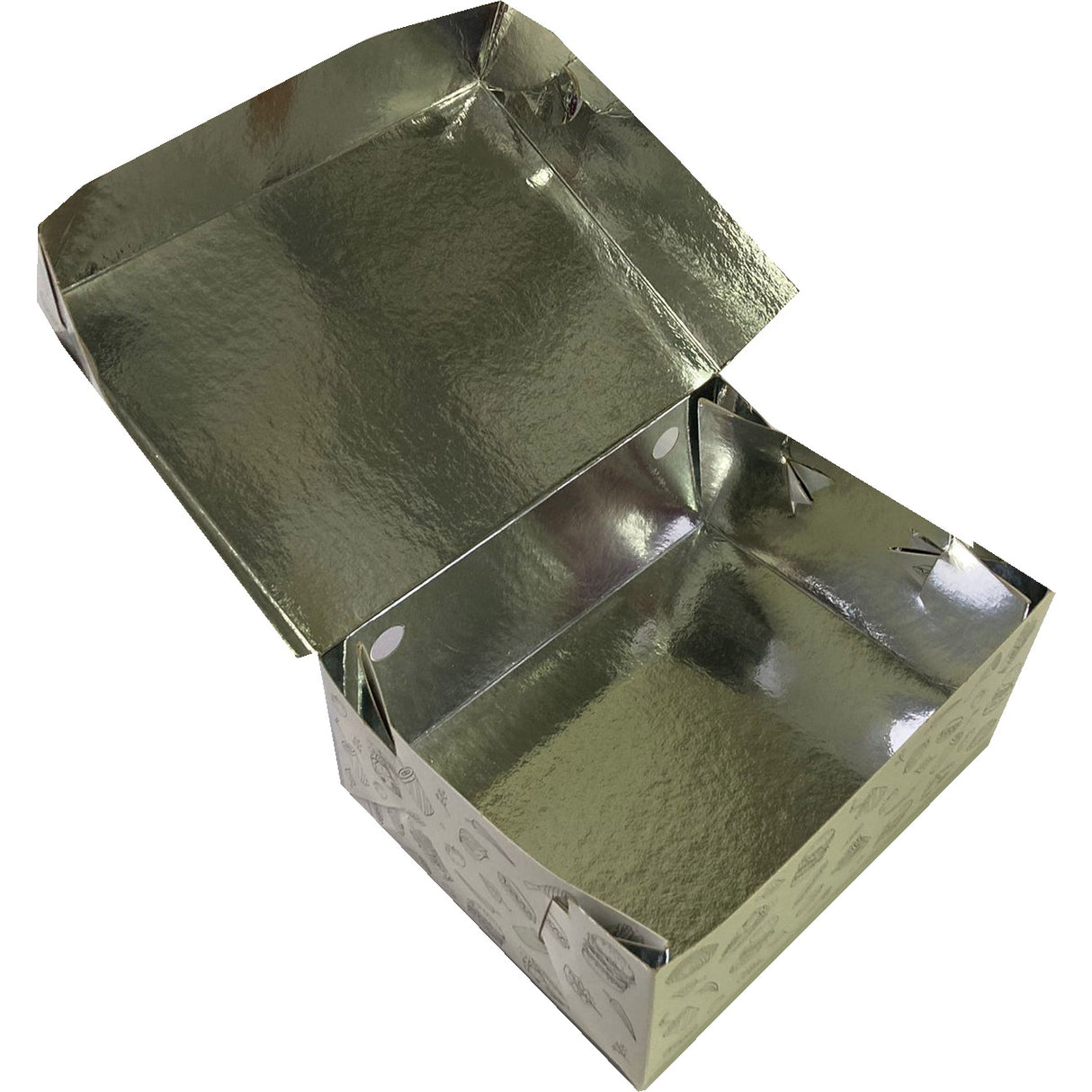 Cutie pentru catering, din carton, 16x13.5x6cm, model urban, 10kg/ set