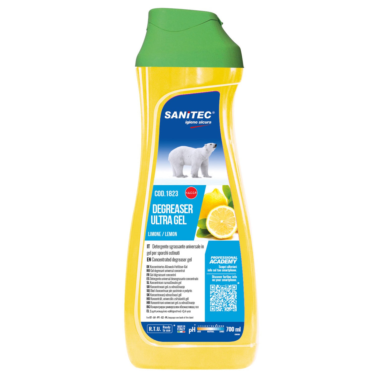Degresant gel solutie universala, Sanitec Sgrassatore, lamaie, 700 ml