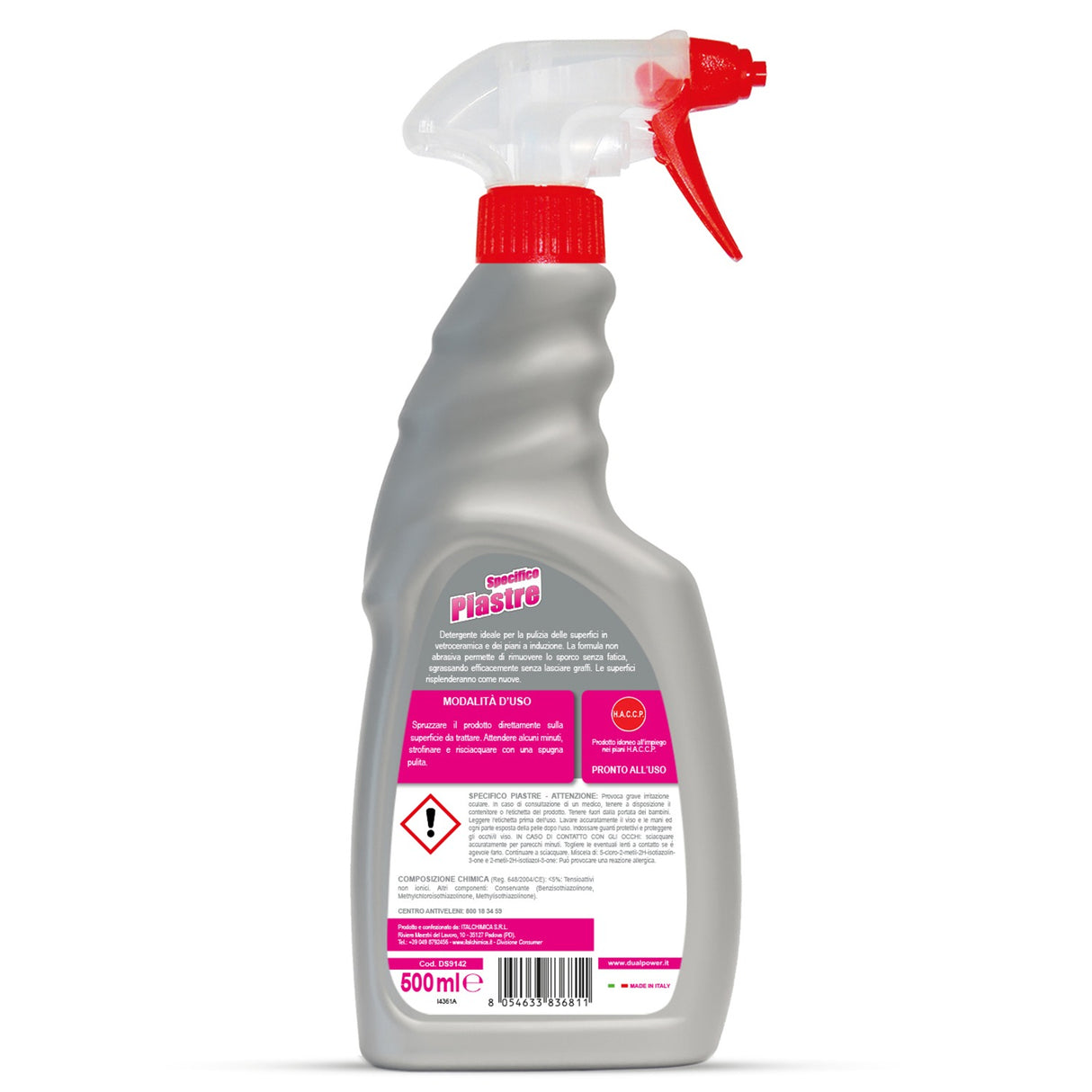 Detergent curatare plita vitroceramica, Dual Power, 500 ml