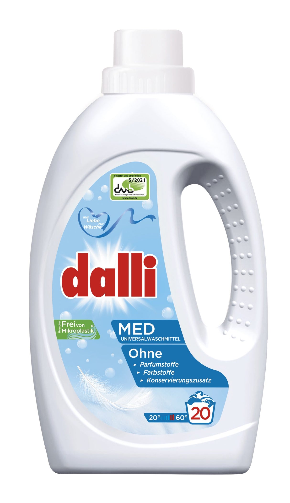 Detergent lichid rufe antialergic marca Dalli Import Germania 1,1 litri