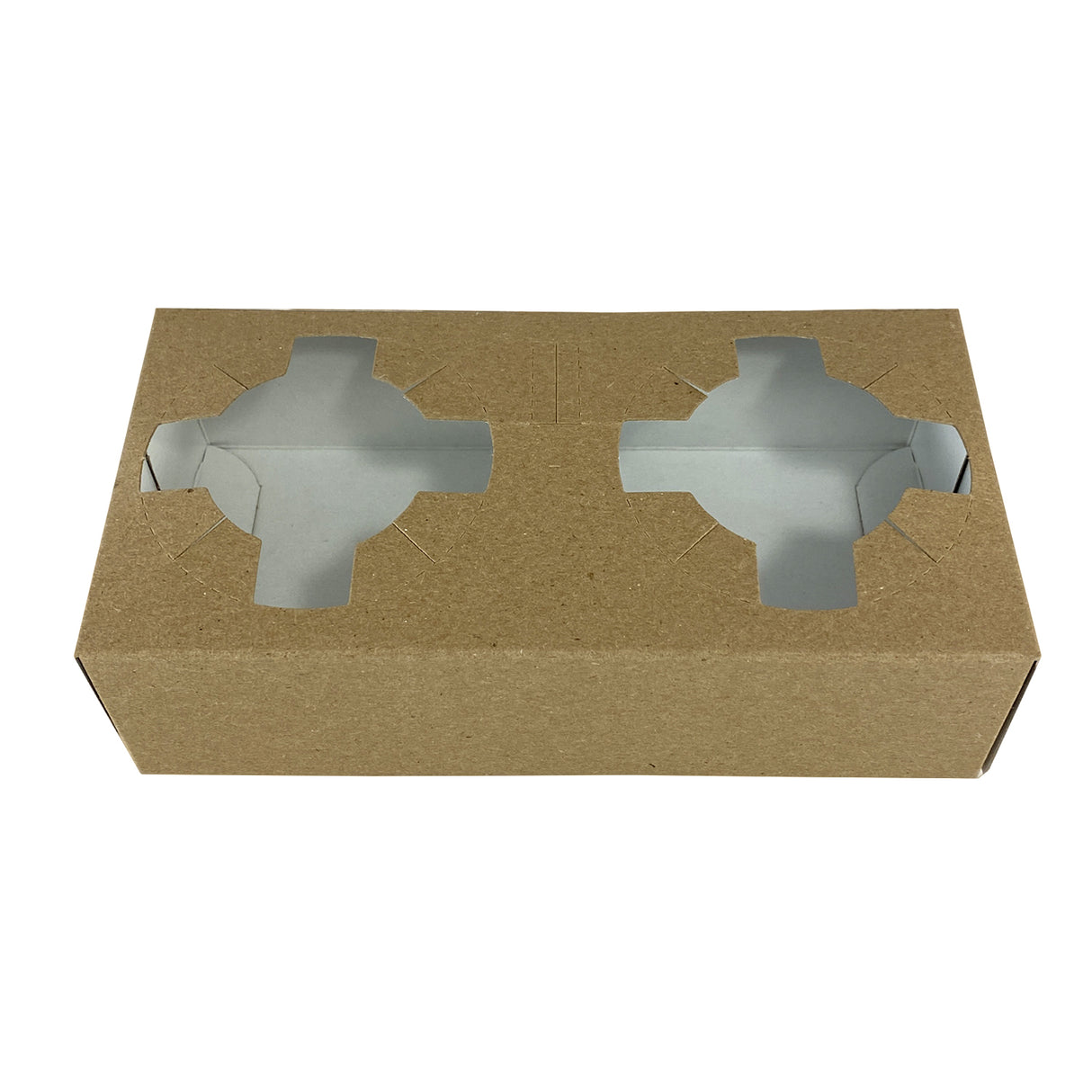 Suport pentru 2 pahare, din carton, maro