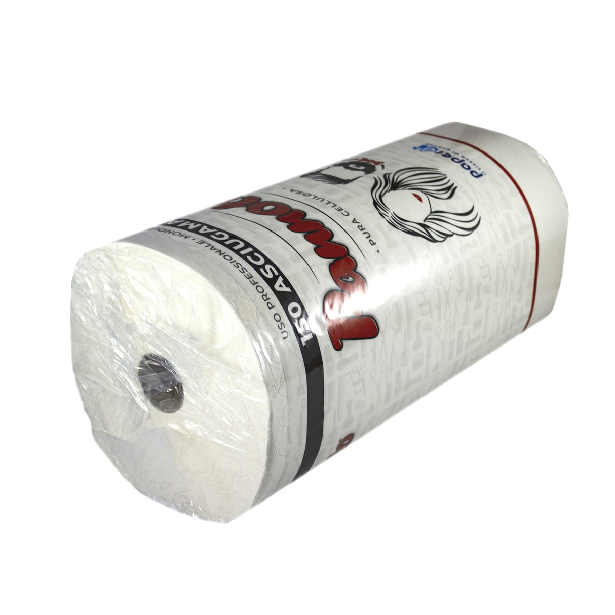 Rola prosoape absorbante pentru par, 150 foi, 100% Celuloza pura