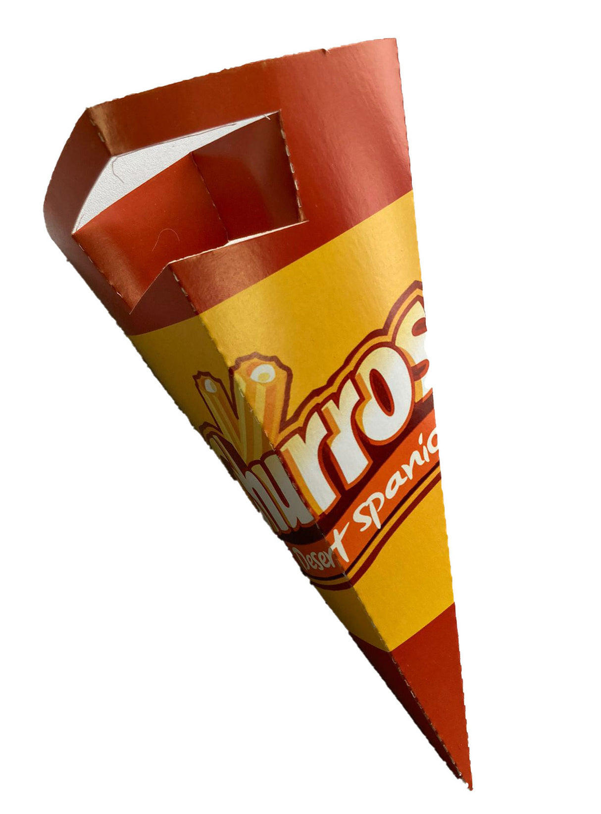 Cornet Churros, Kraft natural, Multicolor, 21x8 cm, (250buc/set)