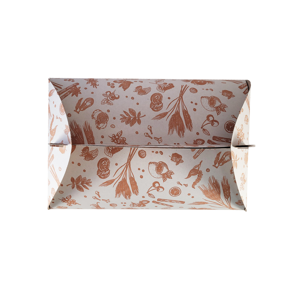 Cutie pentru tort, alb cu imprimeu floral, 34x25x12.5cm