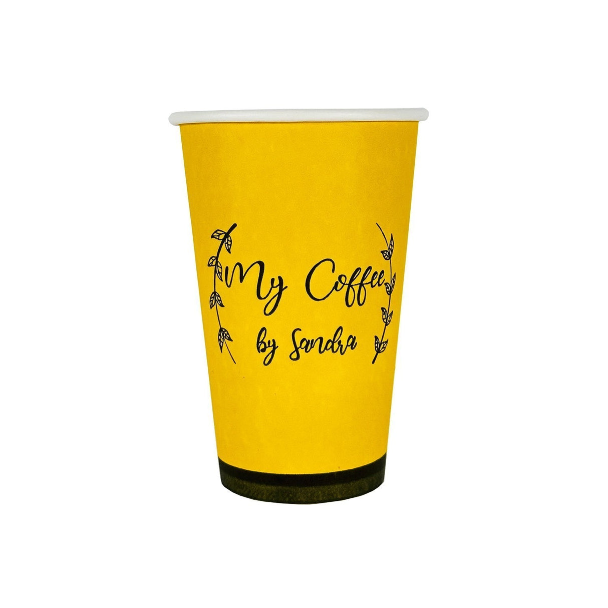 Pahare de carton, My coffee by Sandra, 330ml, (80buc/set)