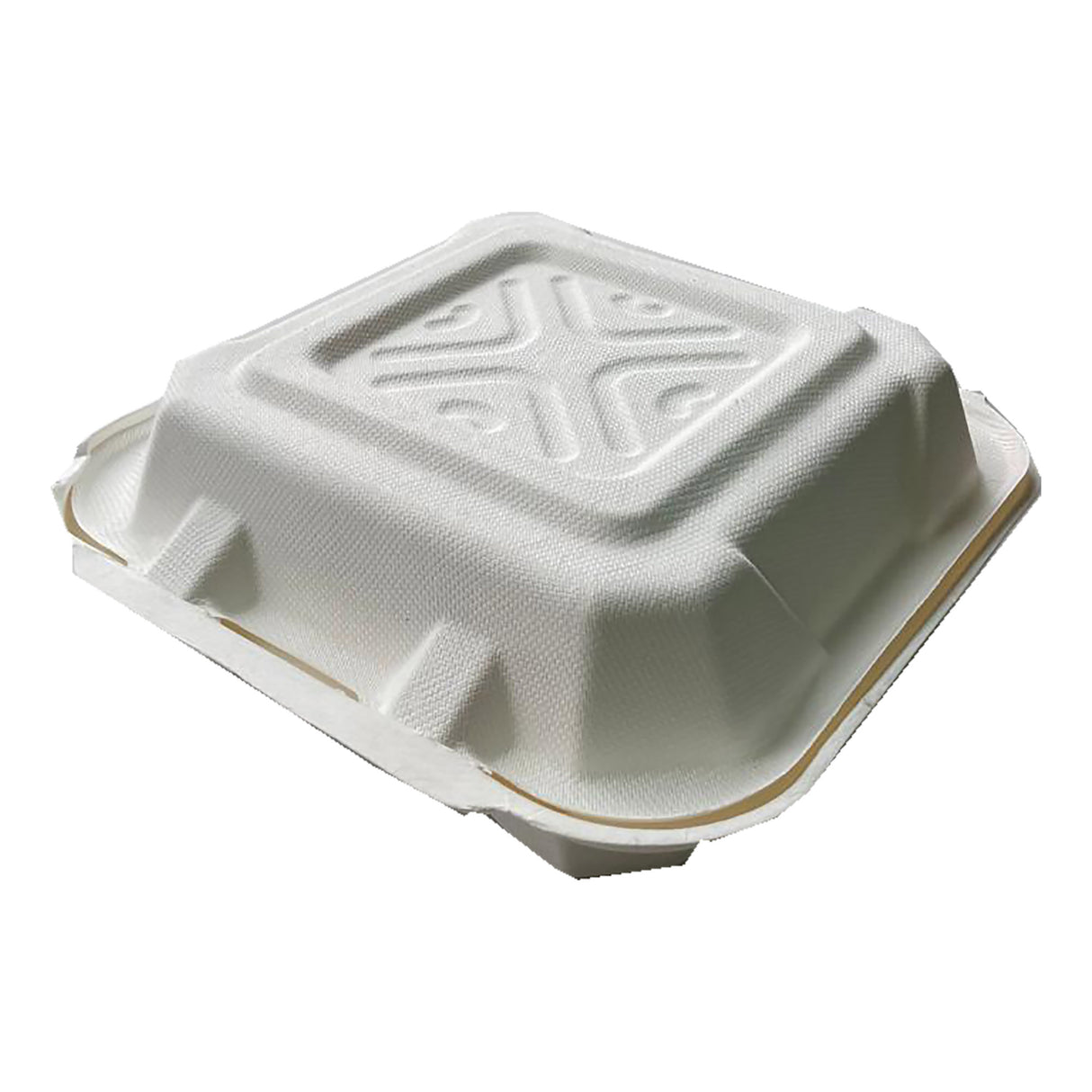 Caserola pentru catering, 3 compartimente, biodegradabilă, 21x21 cm, (50buc/set)