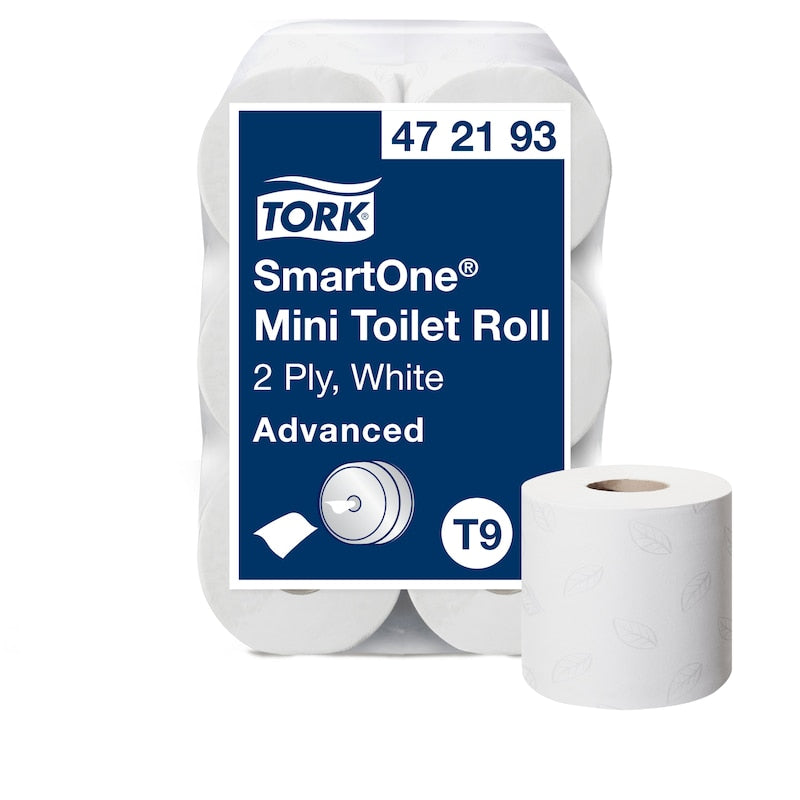 Role de Hârtie Igienică Tork SmartOne® Mini Alb T9